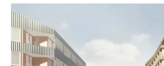 Tivoli Sud, Neuchâtel — Façades sur rue — PPE au sud, logements sociaux au nord